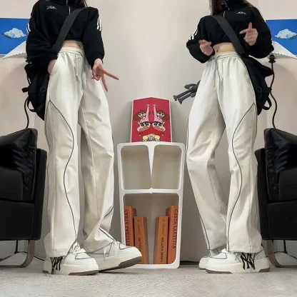 Night Streetwear Reflective Casual Pants - Image 4
