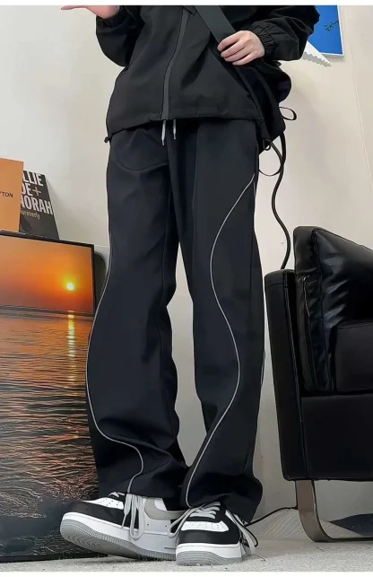Night Streetwear Reflective Casual Pants - Image 6