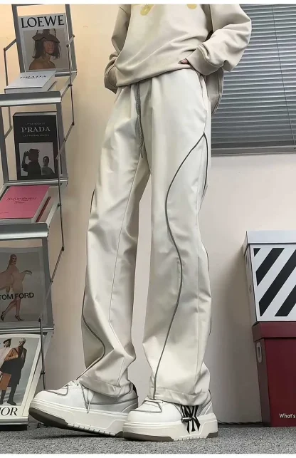 Night Streetwear Reflective Casual Pants - Image 8